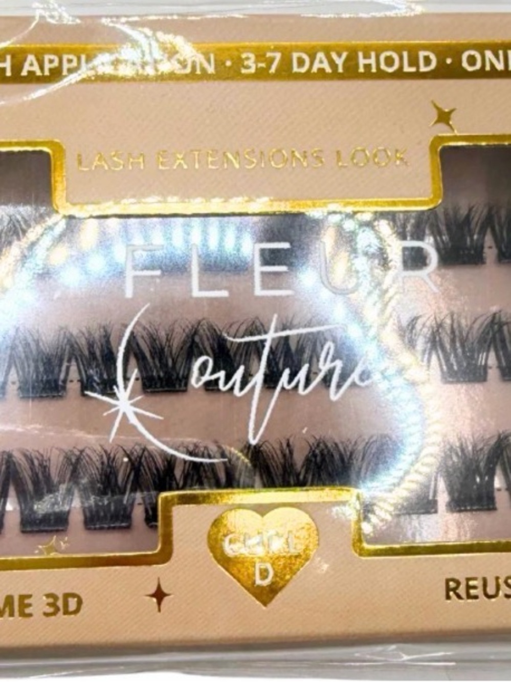 Fleur Couture 3D Cluster Lash Strips - Black